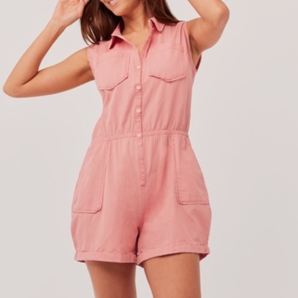Pact pink romper size small nwt - Picture 1 of 4